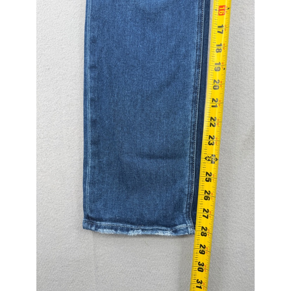 Paige Cindy High Rise Straight Leg Jeans Womens 28 (29x28) Blue Stretch Denim - Picture 7 of 10